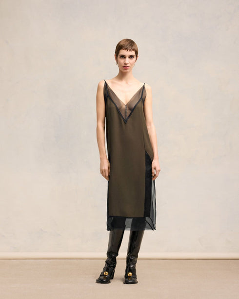 AMI PARIS STRAP DRESS